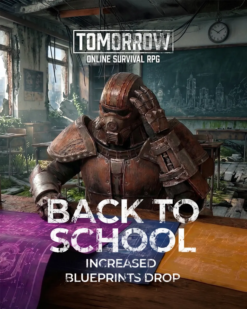 Back to School poster: increased Blueprints drop.